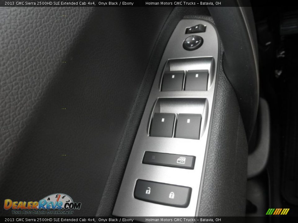 2013 GMC Sierra 2500HD SLE Extended Cab 4x4 Onyx Black / Ebony Photo #14