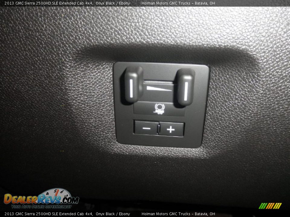 2013 GMC Sierra 2500HD SLE Extended Cab 4x4 Onyx Black / Ebony Photo #15