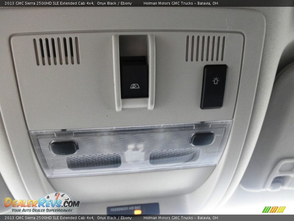 2013 GMC Sierra 2500HD SLE Extended Cab 4x4 Onyx Black / Ebony Photo #16