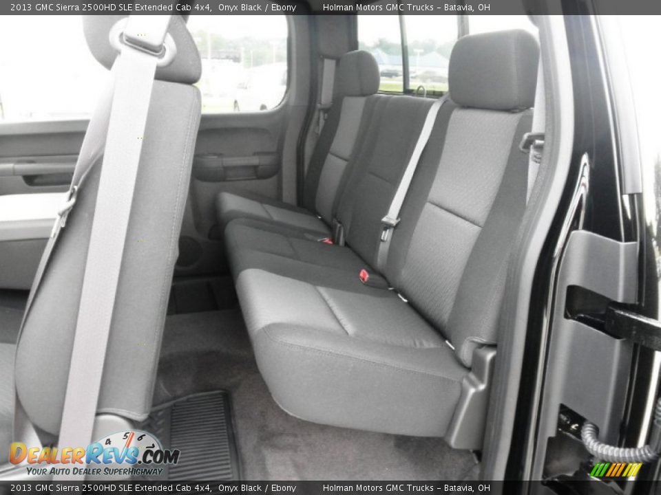 2013 GMC Sierra 2500HD SLE Extended Cab 4x4 Onyx Black / Ebony Photo #18