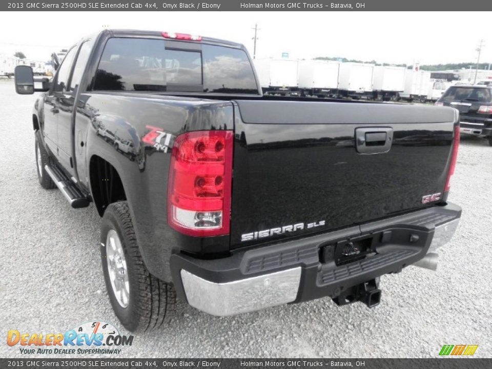 2013 GMC Sierra 2500HD SLE Extended Cab 4x4 Onyx Black / Ebony Photo #20