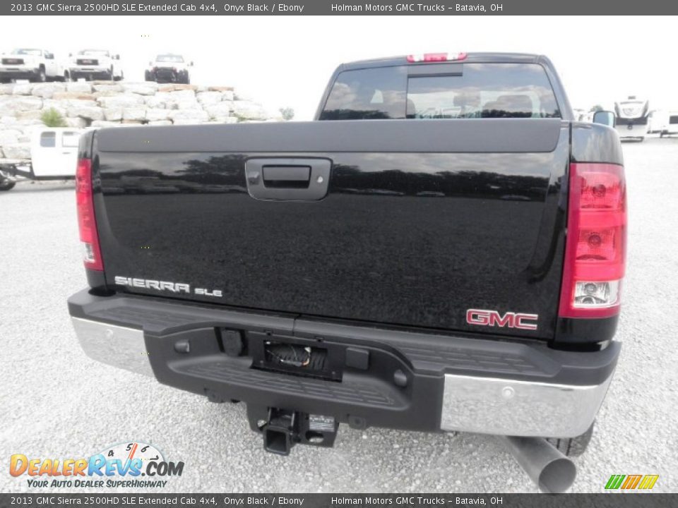 2013 GMC Sierra 2500HD SLE Extended Cab 4x4 Onyx Black / Ebony Photo #21