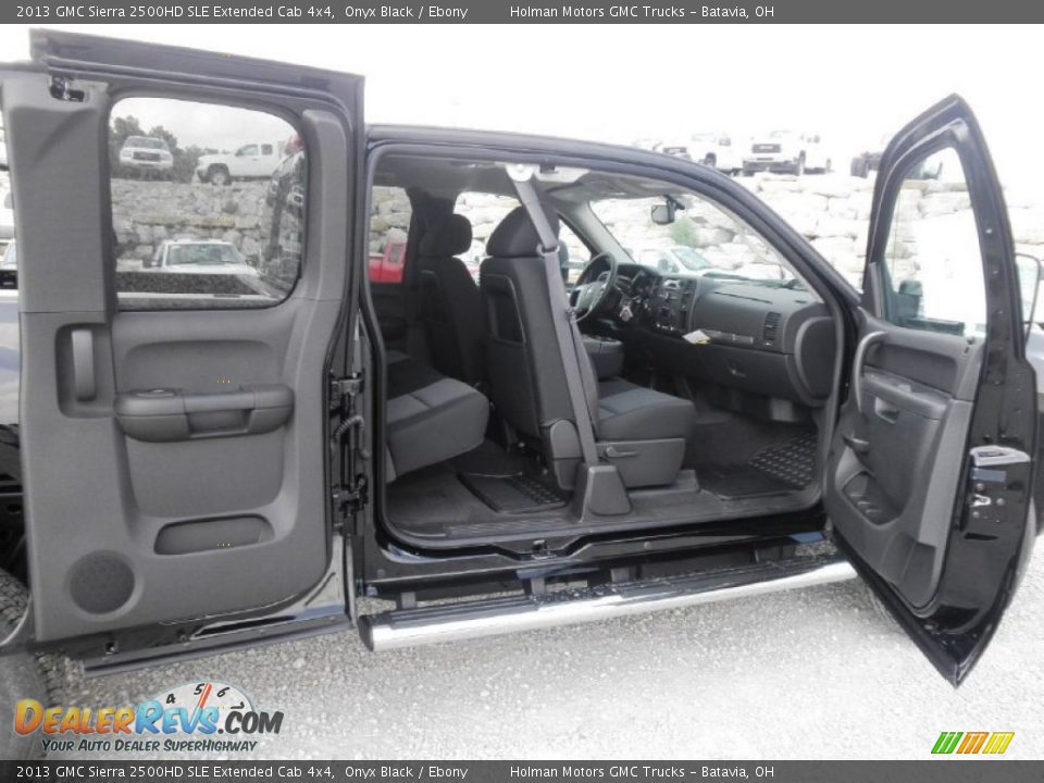 2013 GMC Sierra 2500HD SLE Extended Cab 4x4 Onyx Black / Ebony Photo #22