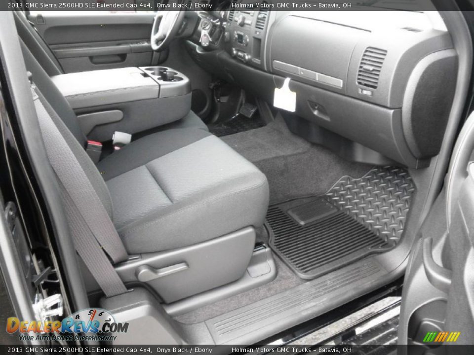 2013 GMC Sierra 2500HD SLE Extended Cab 4x4 Onyx Black / Ebony Photo #23