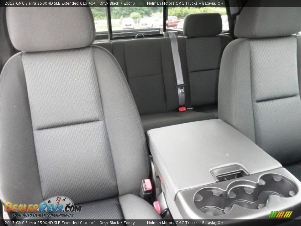 2013 GMC Sierra 2500HD SLE Extended Cab 4x4 Onyx Black / Ebony Photo #25