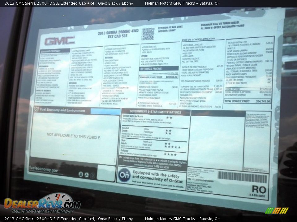 2013 GMC Sierra 2500HD SLE Extended Cab 4x4 Onyx Black / Ebony Photo #26