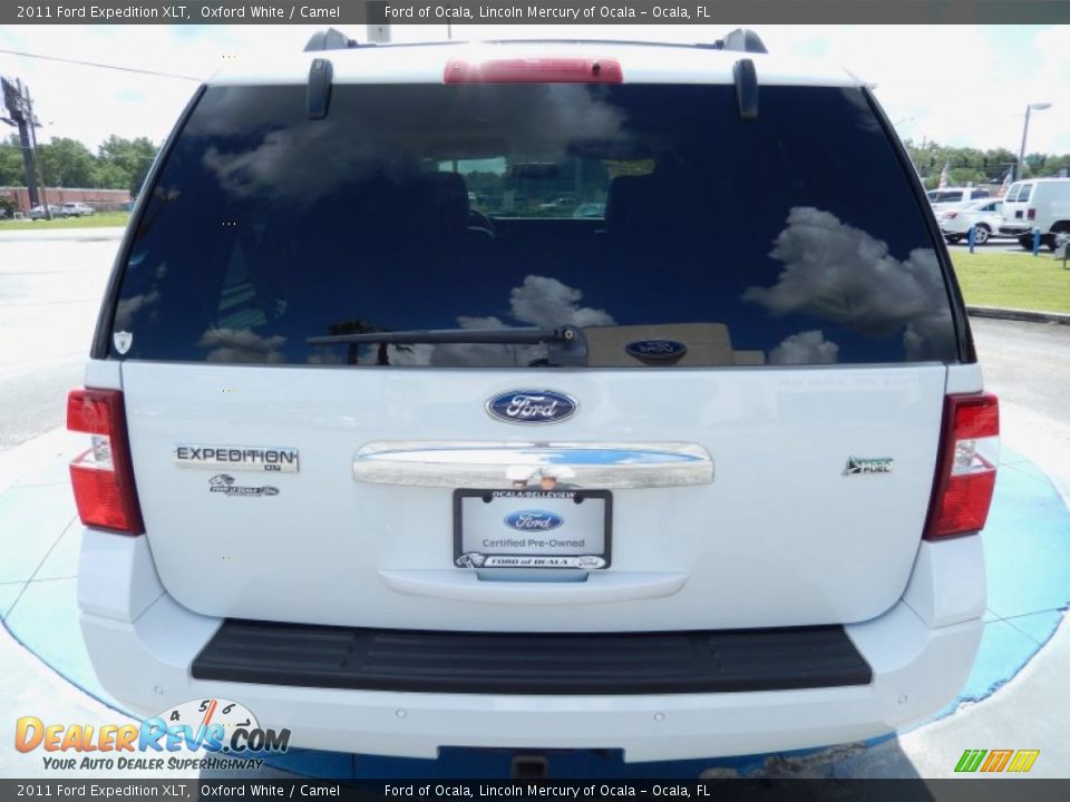 2011 Ford Expedition XLT Oxford White / Camel Photo #4