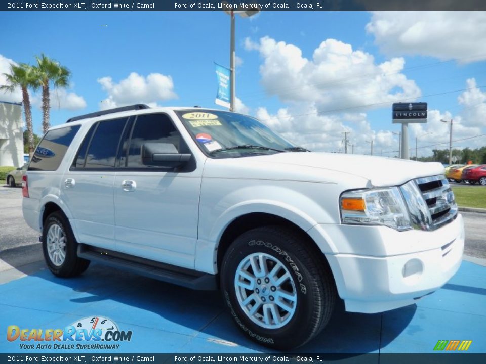 2011 Ford Expedition XLT Oxford White / Camel Photo #7