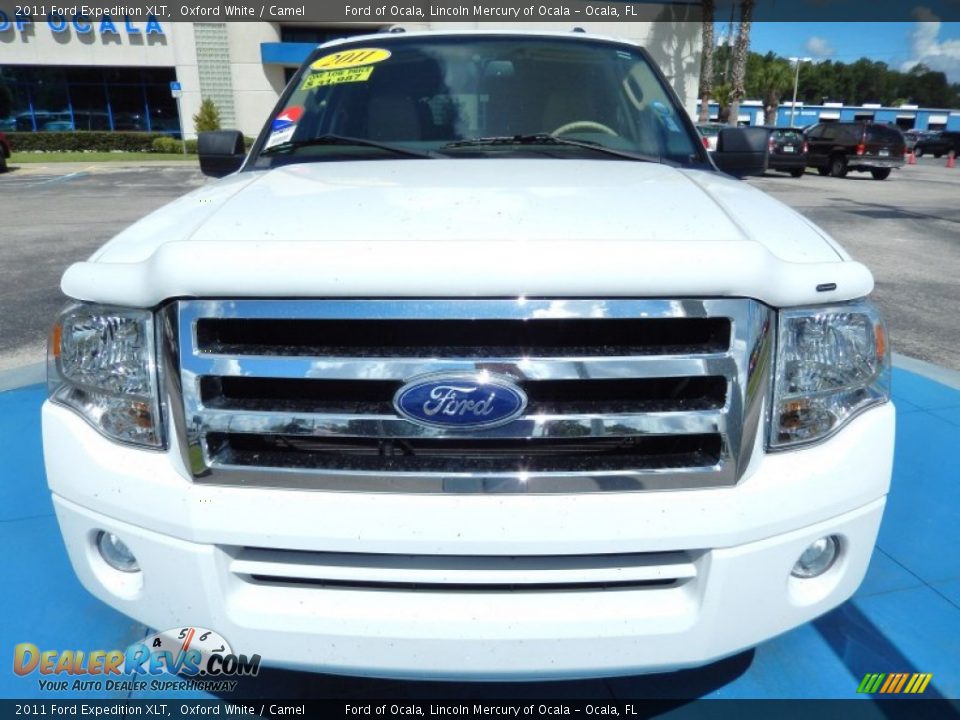 2011 Ford Expedition XLT Oxford White / Camel Photo #8