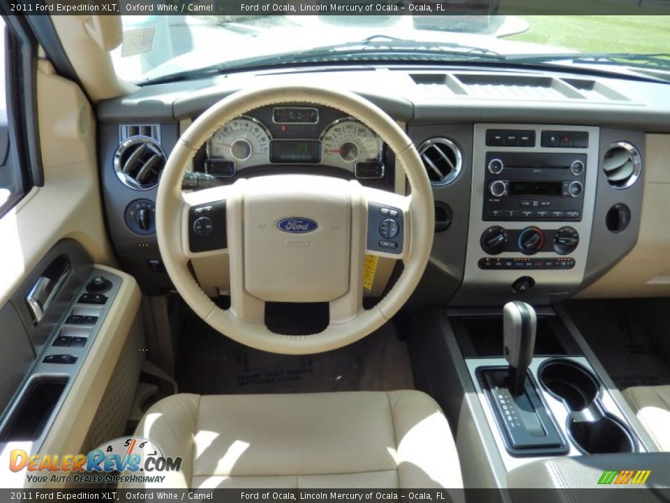 2011 Ford Expedition XLT Oxford White / Camel Photo #22