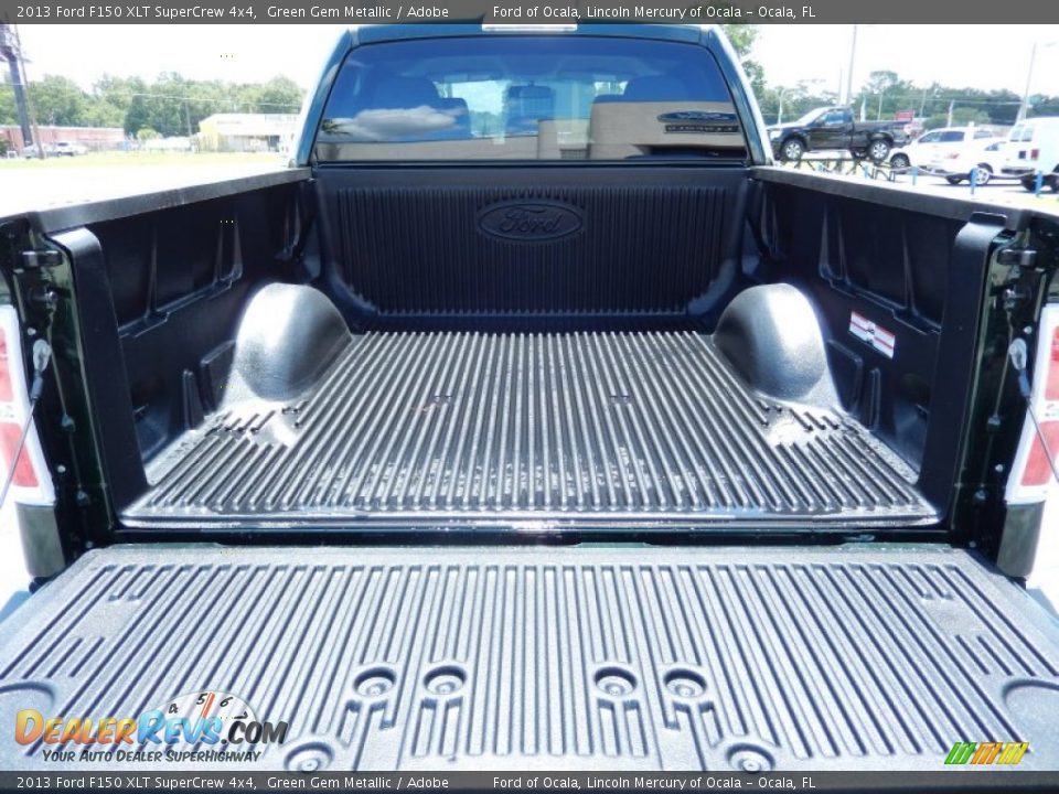 2013 Ford F150 XLT SuperCrew 4x4 Green Gem Metallic / Adobe Photo #4