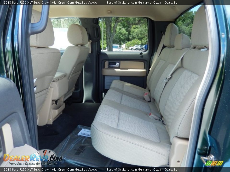 2013 Ford F150 XLT SuperCrew 4x4 Green Gem Metallic / Adobe Photo #7