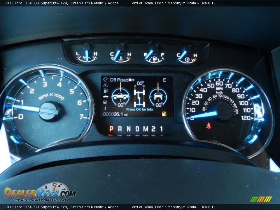 2013 Ford F150 XLT SuperCrew 4x4 Green Gem Metallic / Adobe Photo #9