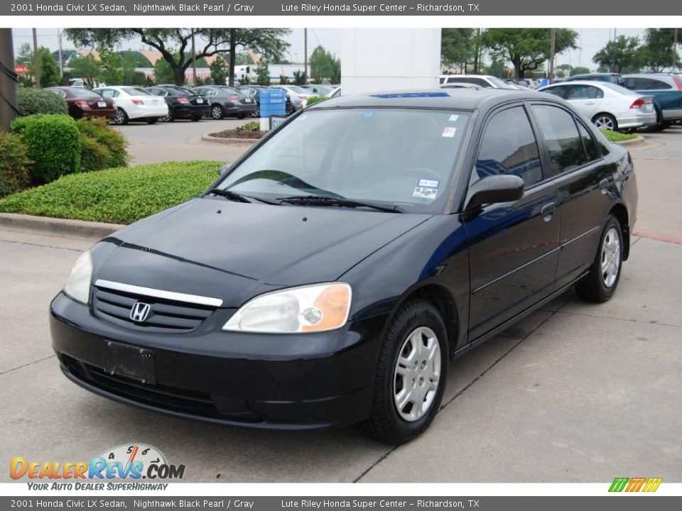 2001 Honda civic lx black #2