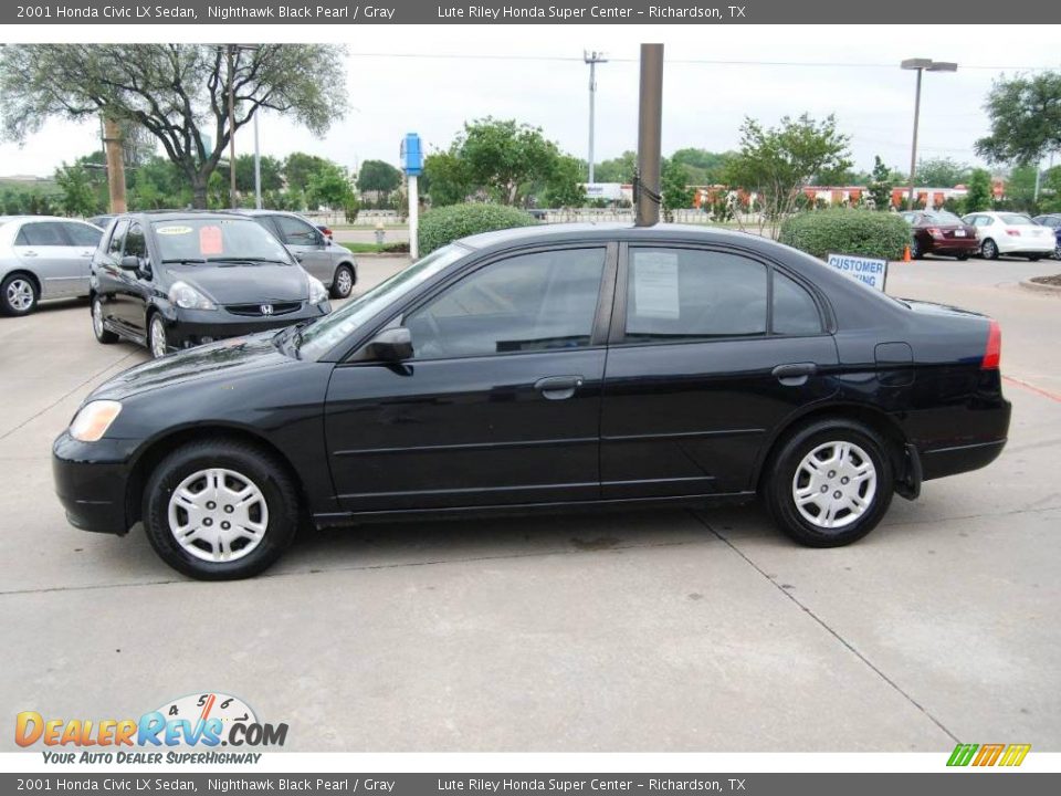 2001 Honda civic lx black #3