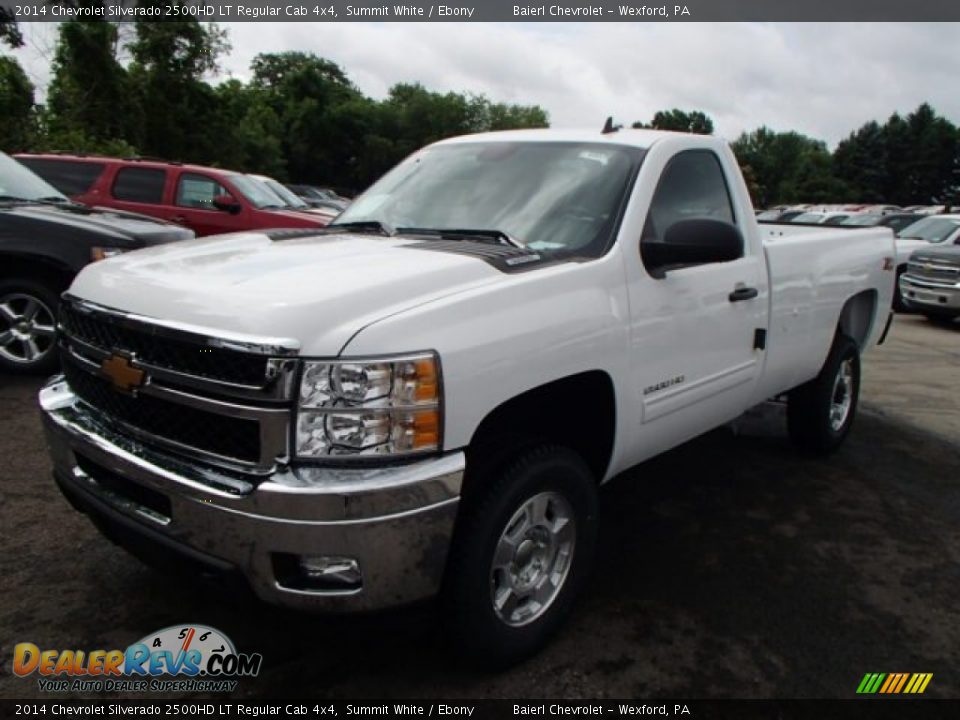 2014 Chevrolet Silverado 2500HD LT Regular Cab 4x4 Summit White / Ebony Photo #2
