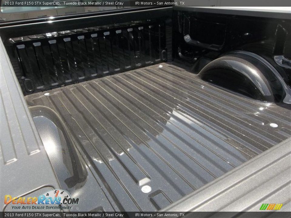 2013 Ford F150 STX SuperCab Tuxedo Black Metallic / Steel Gray Photo #13