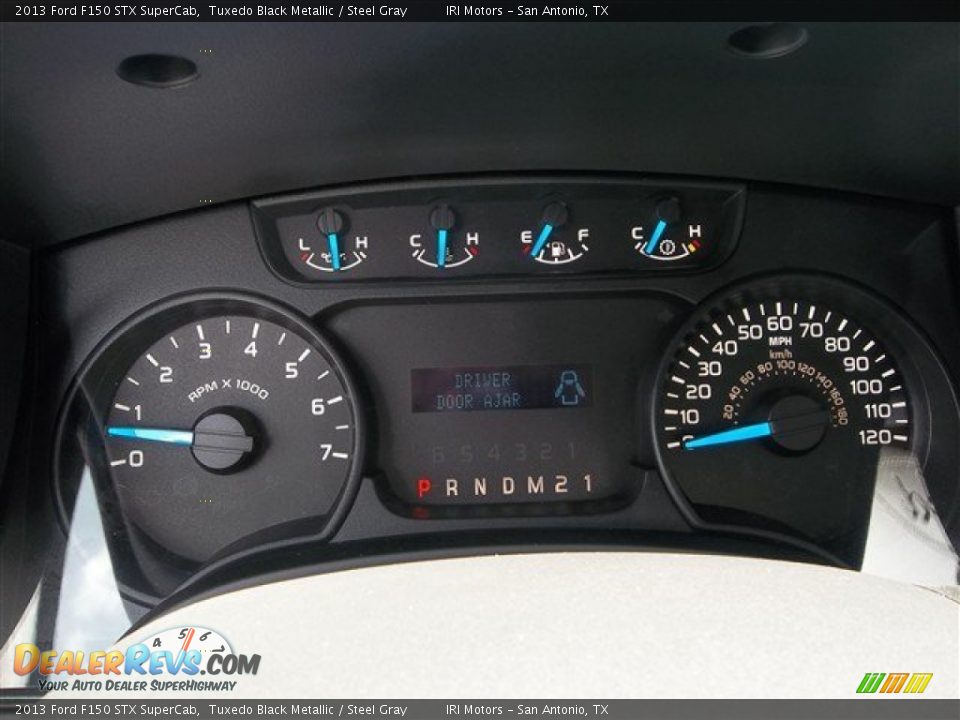 2013 Ford F150 STX SuperCab Tuxedo Black Metallic / Steel Gray Photo #20