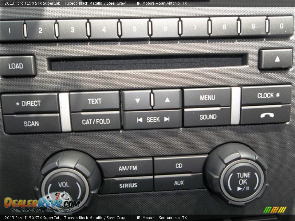 2013 Ford F150 STX SuperCab Tuxedo Black Metallic / Steel Gray Photo #22