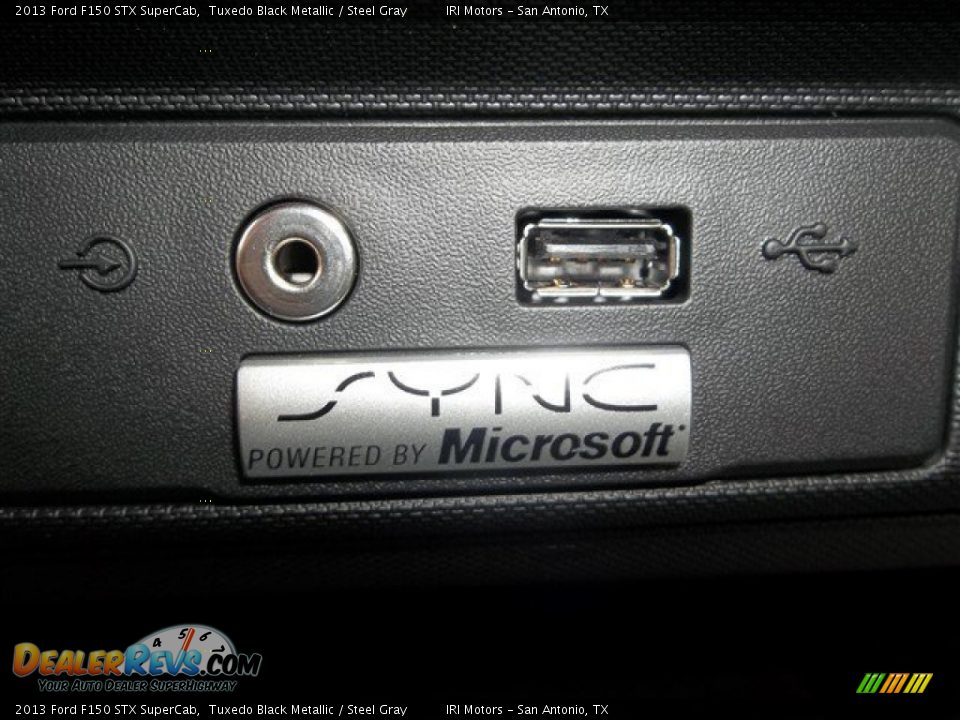2013 Ford F150 STX SuperCab Tuxedo Black Metallic / Steel Gray Photo #23