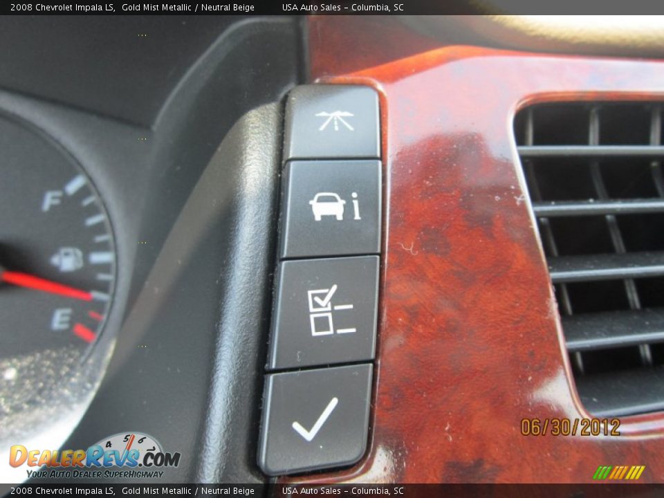2008 Chevrolet Impala LS Gold Mist Metallic / Neutral Beige Photo #22
