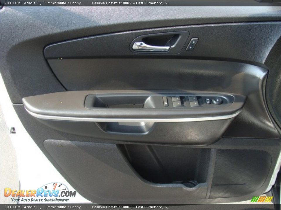 2010 GMC Acadia SL Summit White / Ebony Photo #6