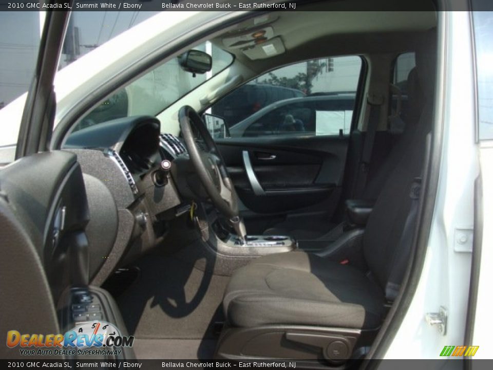 2010 GMC Acadia SL Summit White / Ebony Photo #7