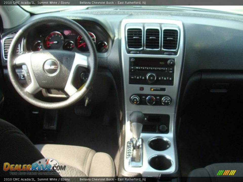 2010 GMC Acadia SL Summit White / Ebony Photo #9