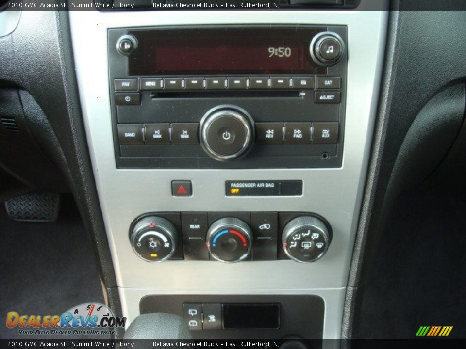 2010 GMC Acadia SL Summit White / Ebony Photo #11
