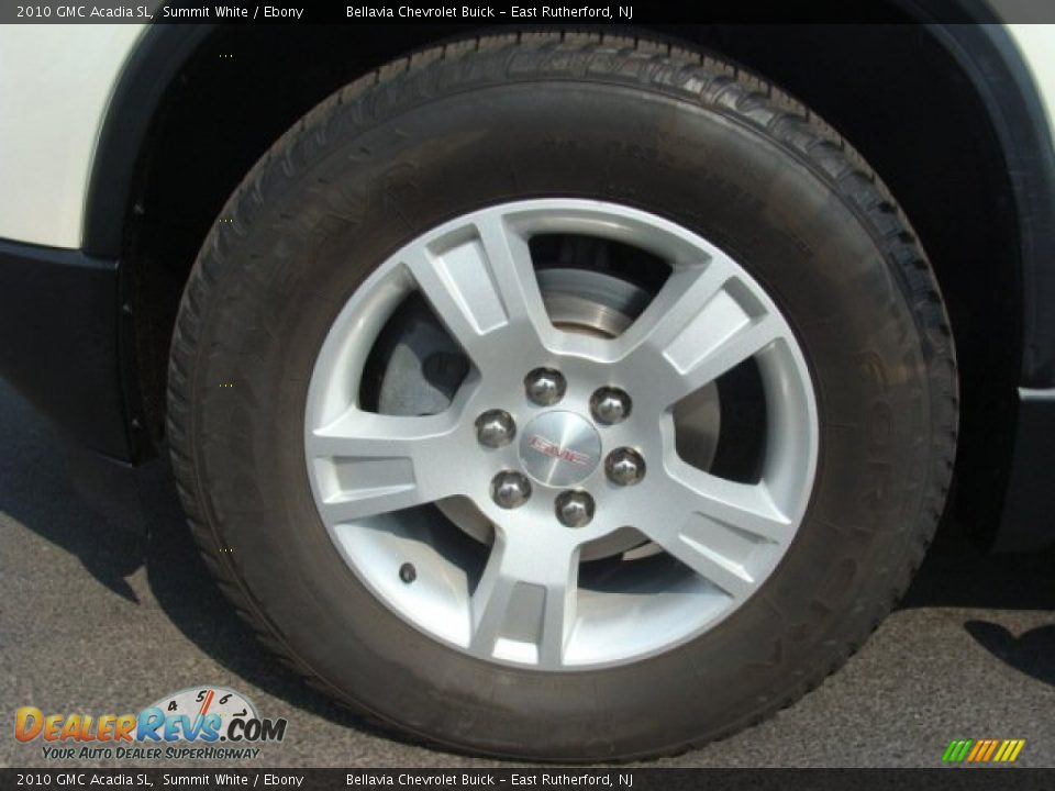 2010 GMC Acadia SL Summit White / Ebony Photo #14