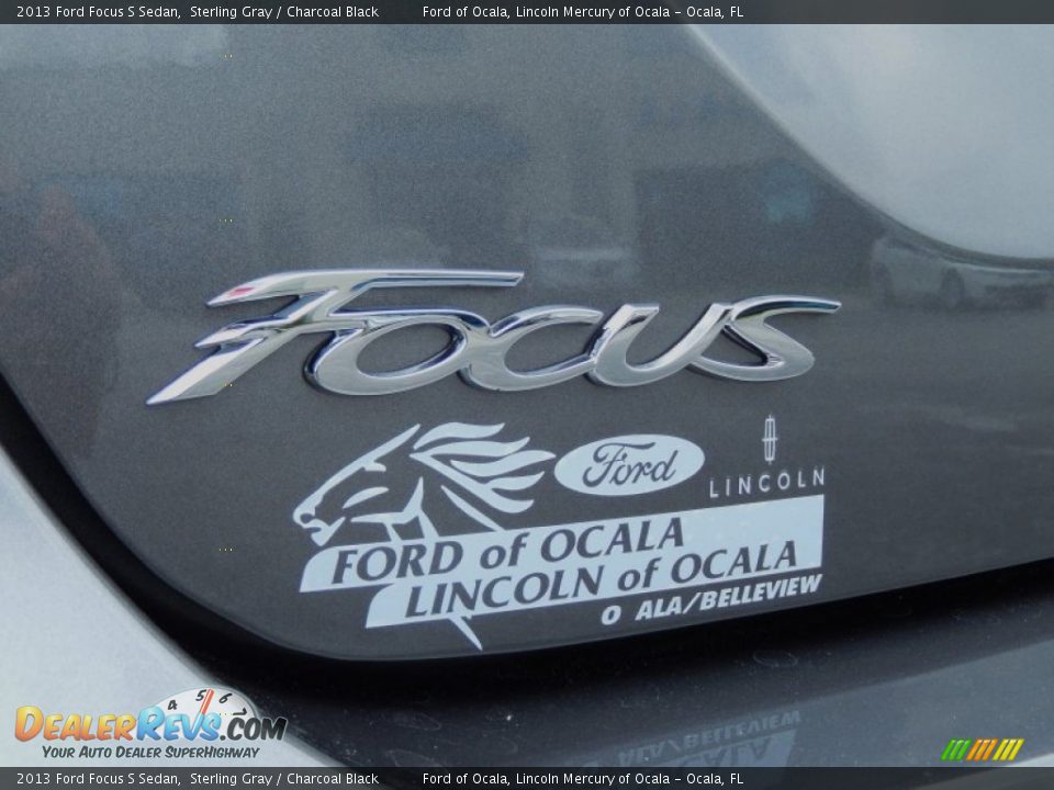 2013 Ford Focus S Sedan Sterling Gray / Charcoal Black Photo #4
