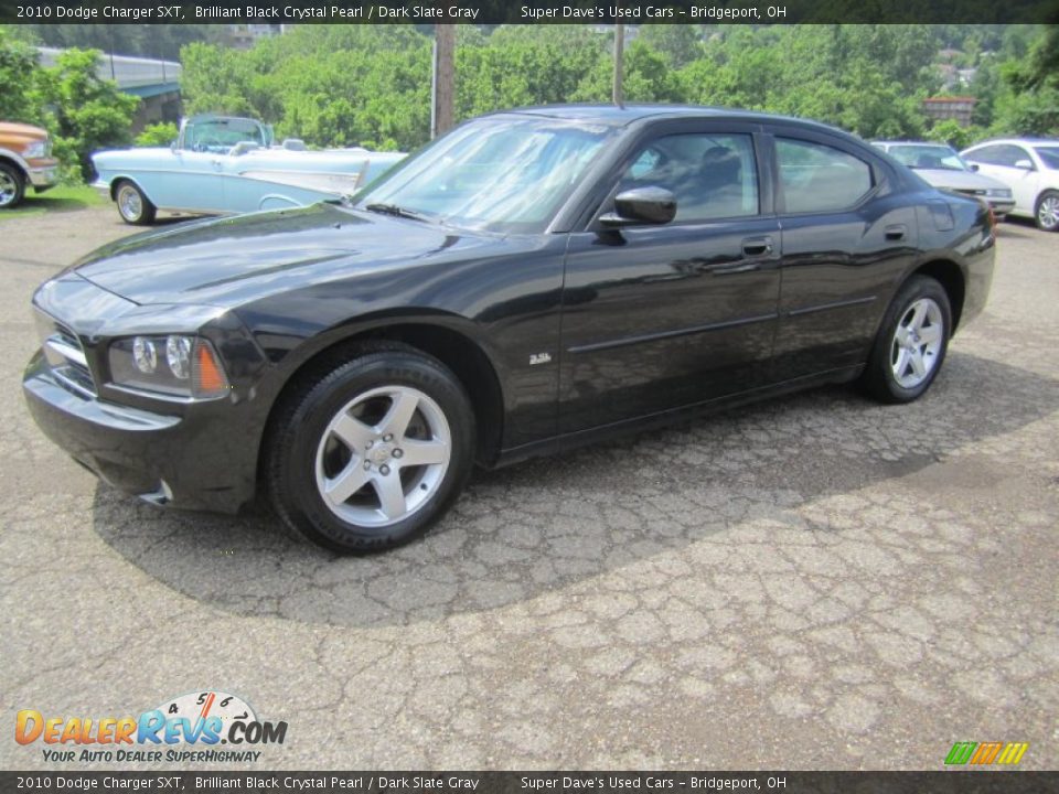2010 Dodge Charger SXT Brilliant Black Crystal Pearl / Dark Slate Gray Photo #1