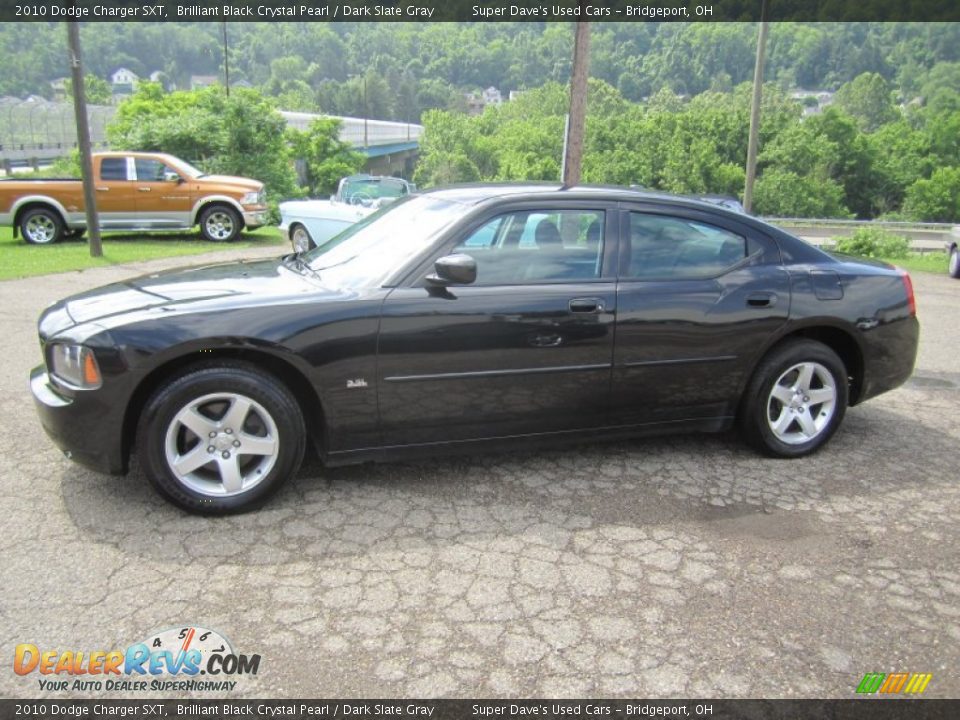 2010 Dodge Charger SXT Brilliant Black Crystal Pearl / Dark Slate Gray Photo #2