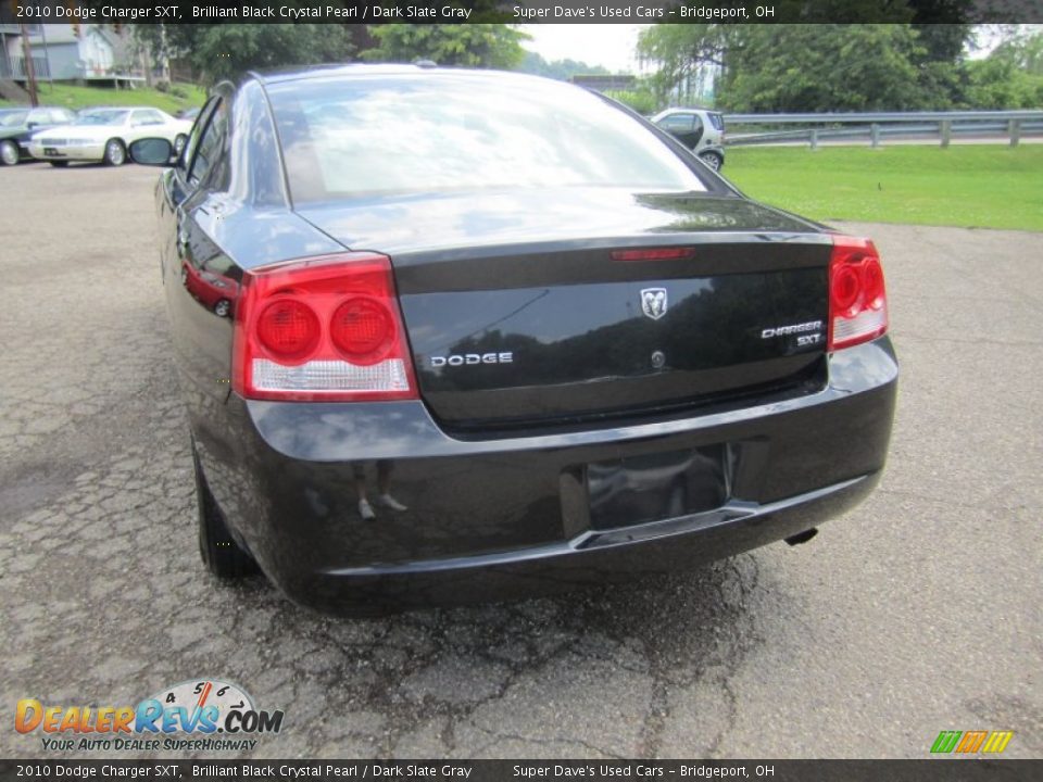 2010 Dodge Charger SXT Brilliant Black Crystal Pearl / Dark Slate Gray Photo #5