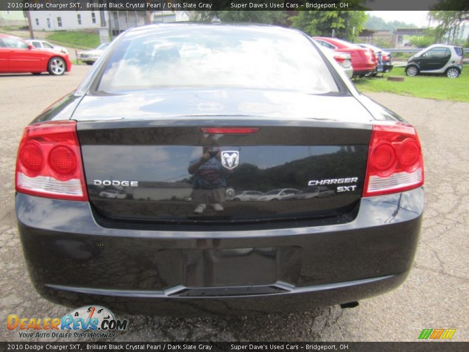 2010 Dodge Charger SXT Brilliant Black Crystal Pearl / Dark Slate Gray Photo #6