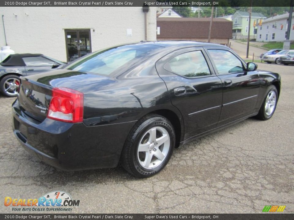 2010 Dodge Charger SXT Brilliant Black Crystal Pearl / Dark Slate Gray Photo #8