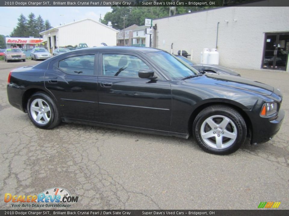 2010 Dodge Charger SXT Brilliant Black Crystal Pearl / Dark Slate Gray Photo #10