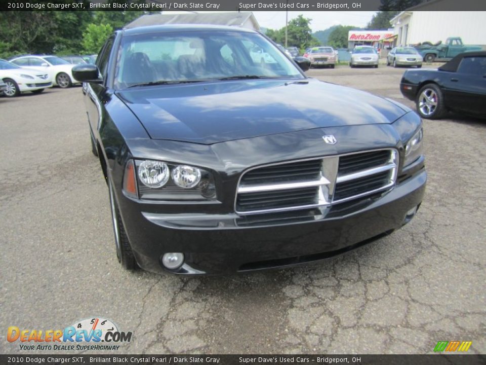 2010 Dodge Charger SXT Brilliant Black Crystal Pearl / Dark Slate Gray Photo #12