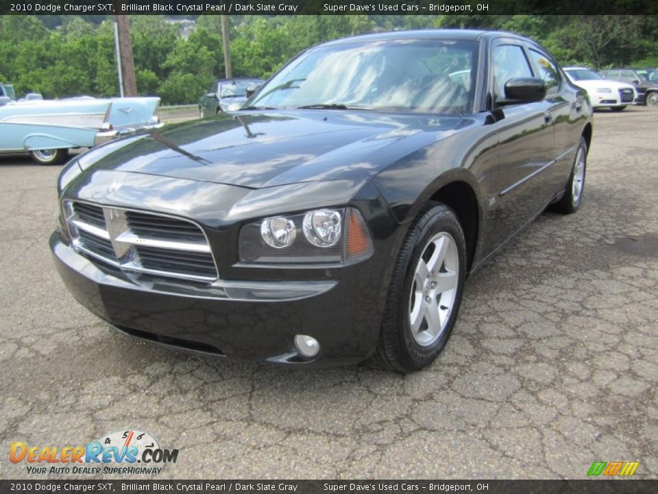 2010 Dodge Charger SXT Brilliant Black Crystal Pearl / Dark Slate Gray Photo #14
