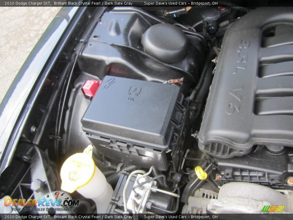 2010 Dodge Charger SXT Brilliant Black Crystal Pearl / Dark Slate Gray Photo #28