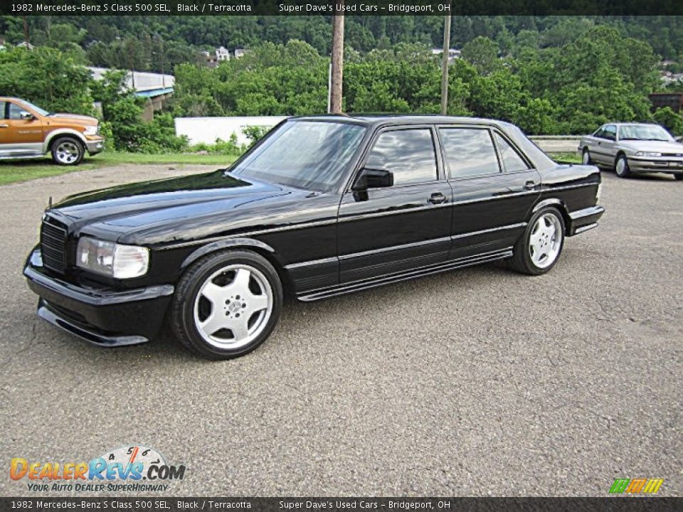1982 Mercedes-Benz S Class 500 SEL Black / Terracotta Photo #1
