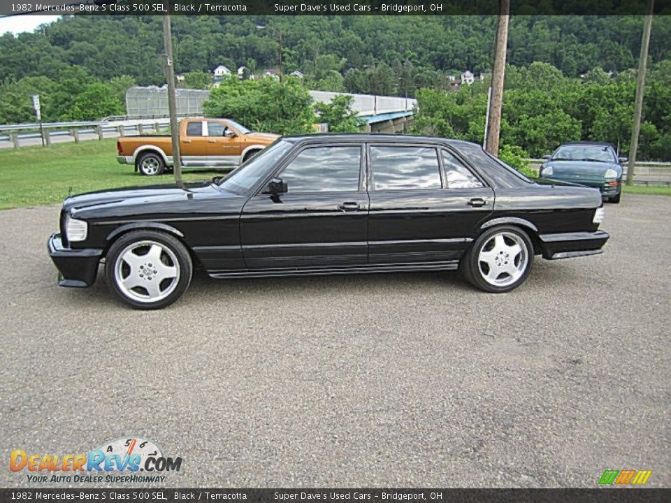 1982 Mercedes-Benz S Class 500 SEL Black / Terracotta Photo #2
