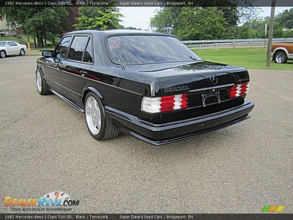 1982 Mercedes-Benz S Class 500 SEL Black / Terracotta Photo #4