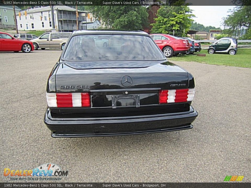 1982 Mercedes-Benz S Class 500 SEL Black / Terracotta Photo #5