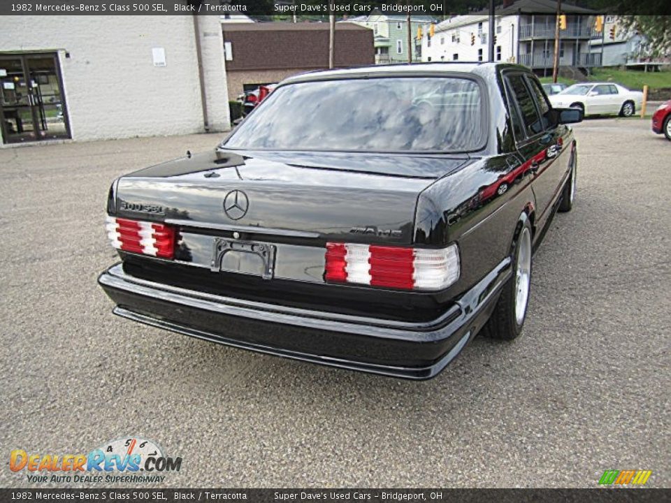 1982 Mercedes-Benz S Class 500 SEL Black / Terracotta Photo #6
