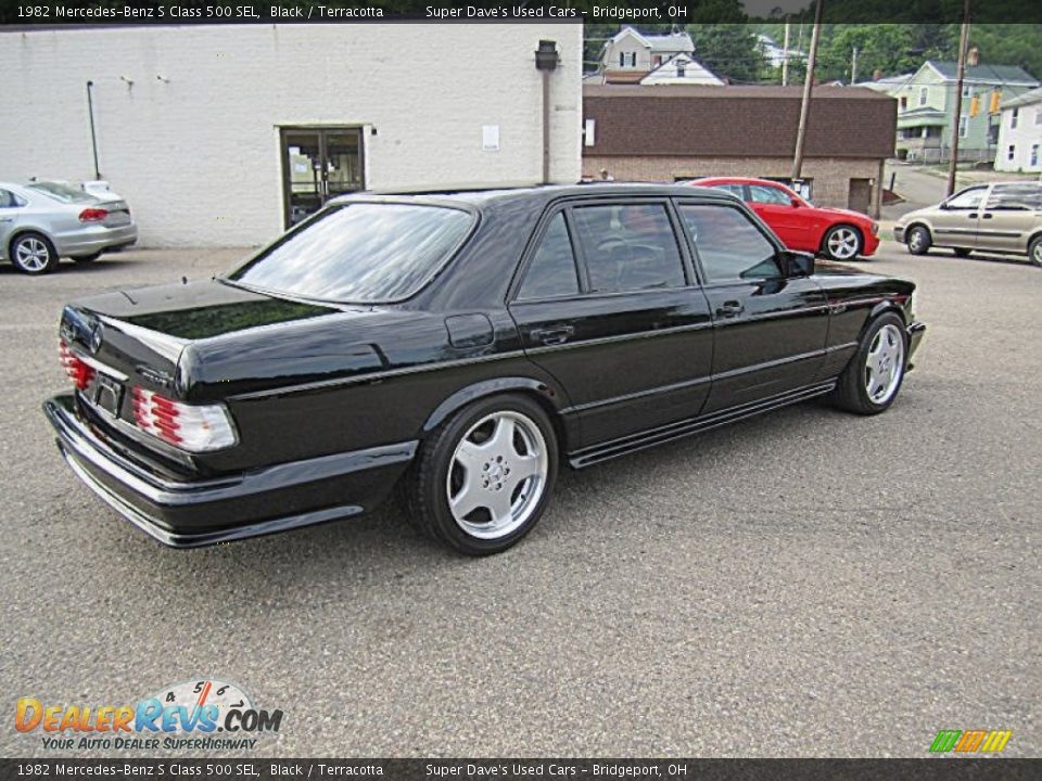 1982 Mercedes-Benz S Class 500 SEL Black / Terracotta Photo #7