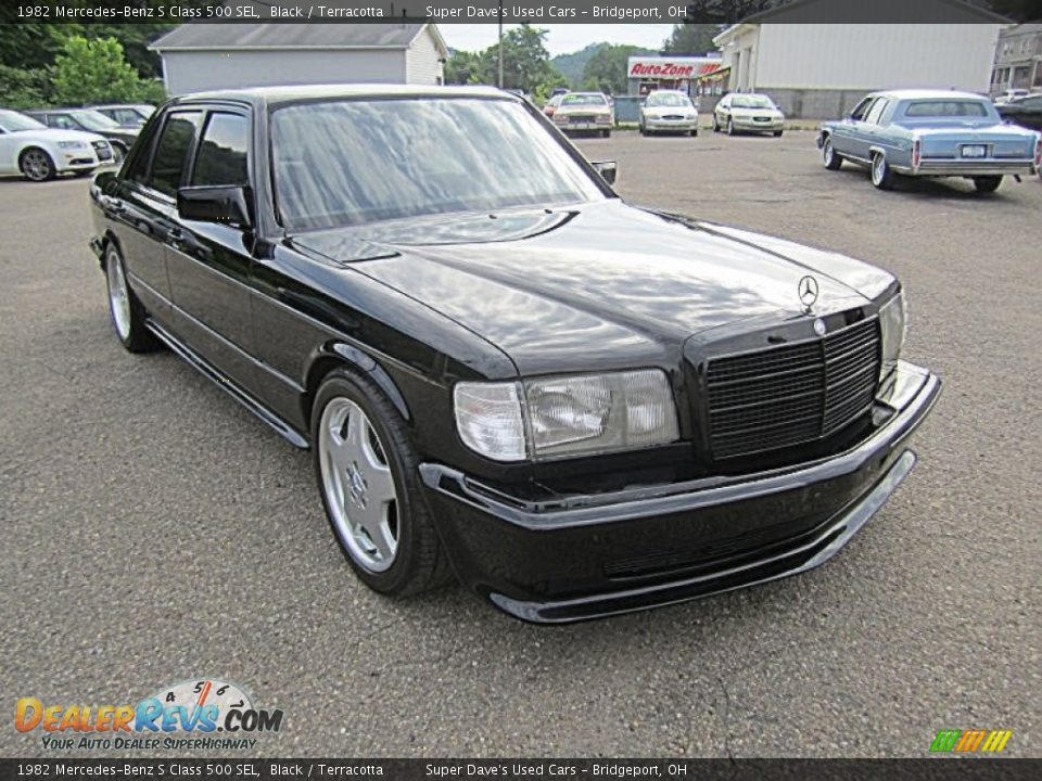 1982 Mercedes-Benz S Class 500 SEL Black / Terracotta Photo #10