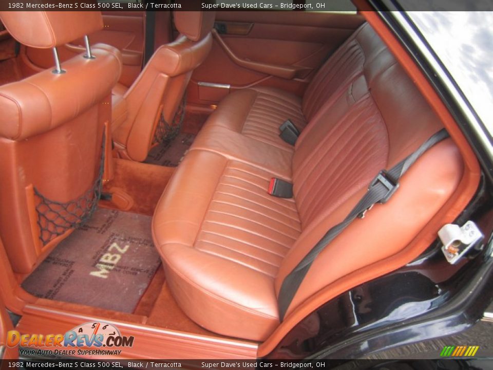 1982 Mercedes-Benz S Class 500 SEL Black / Terracotta Photo #19
