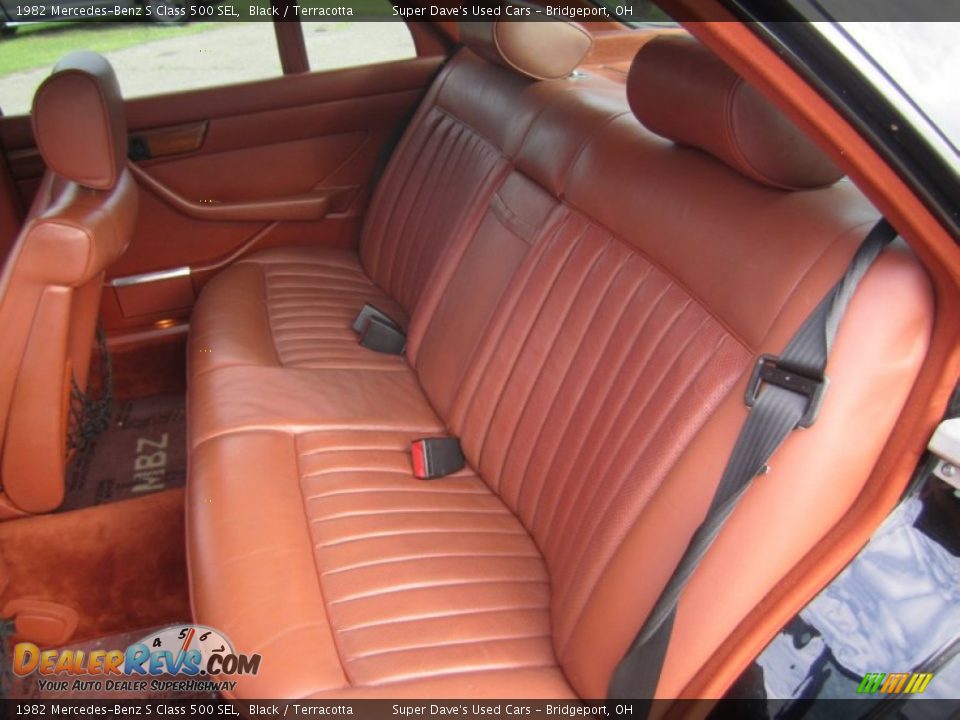 1982 Mercedes-Benz S Class 500 SEL Black / Terracotta Photo #20