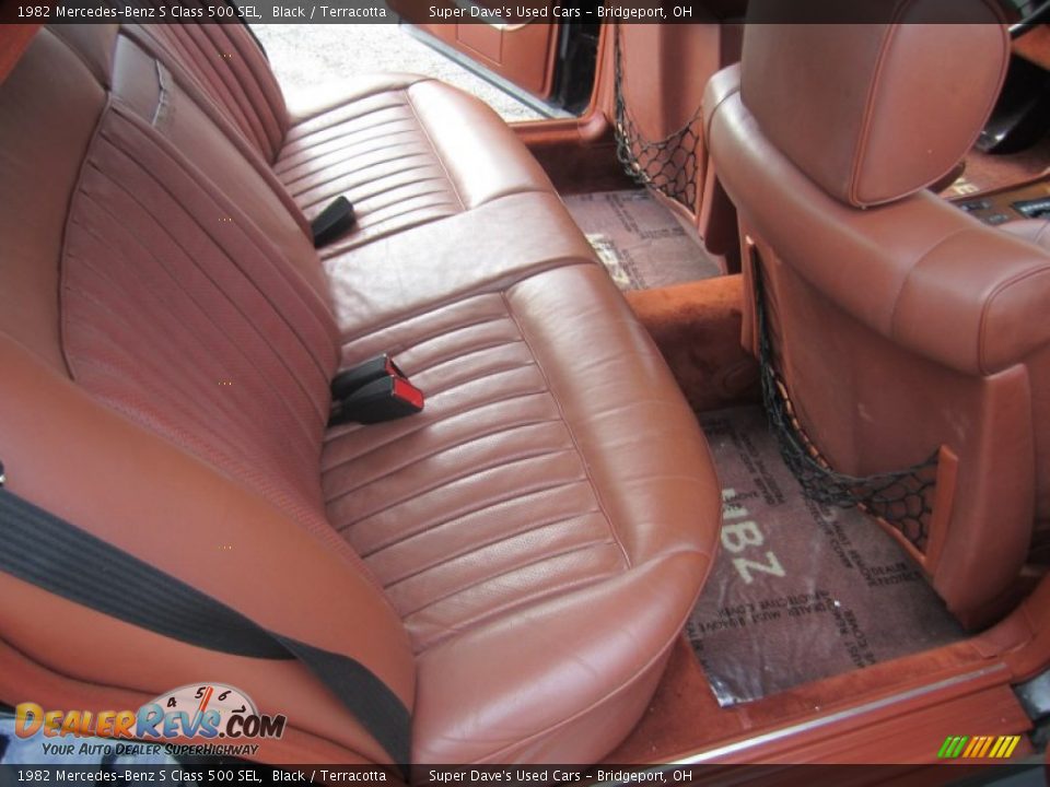 1982 Mercedes-Benz S Class 500 SEL Black / Terracotta Photo #22